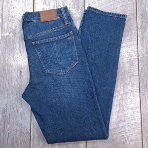 Madewell Jeans Womens 25x30 The Slim Boyjean Denim Mid Rise Stretch Pants